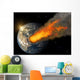 Asteroid impact Wall Mural