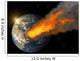 Asteroid impact Wall Mural