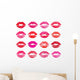 Beautiful red lips Wall Decal