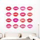 Beautiful red lips Wall Decal