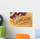 Cancun beach writing Wall Mural