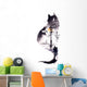 City Night Cat Wall Decal