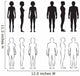 human body anatomy,front vector man, woman silhouette Wall Decal