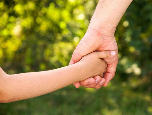 Father Holding Daughter Hand Wall Decal