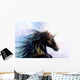 black unicorn Wall Mural