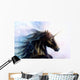 black unicorn Wall Mural