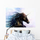 black unicorn Wall Mural