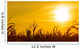 Corn field at the yellow sunset Wall Mural
