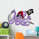 Pirate octopus Wall Decal