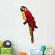 Colorful Red Parrot Macaw Wall Decal