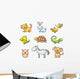 Cartoon Pet Animals Wall Decal