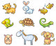 Cartoon Pet Animals Wall Decal