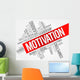 MOTIVATION word cloud, business concept Wall Mural