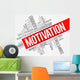 MOTIVATION word cloud, business concept Wall Mural