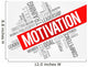 MOTIVATION word cloud, business concept Wall Mural