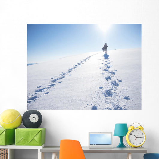 Winter Mountain Travel Wall Decal