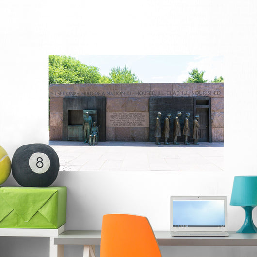 Franklin Delano Roosevelt Memorial Washington Wall Mural