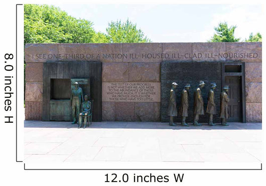 Franklin Delano Roosevelt Memorial Washington Wall Mural