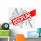 Discipline Word Cloud Business Wall Decal