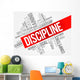 Discipline Word Cloud Business Wall Decal