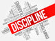 Discipline Word Cloud Business Wall Decal