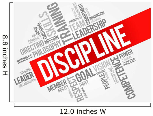 Discipline Word Cloud Business Wall Decal