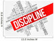 Discipline Word Cloud Business Wall Decal