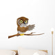 Cartoon Owl Branch Wall Decal