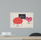 Brain &amp; Heart Characters Wall Decal