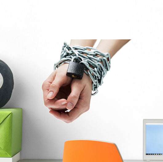 metal chain bondage Wall Decal