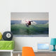 Surfer in GrÃ¼ner Welle Wall Mural