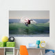 Surfer in GrÃ¼ner Welle Wall Mural