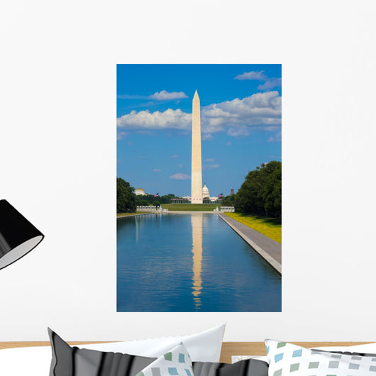 Washington Monument reflecting pool in USA Wall Decal