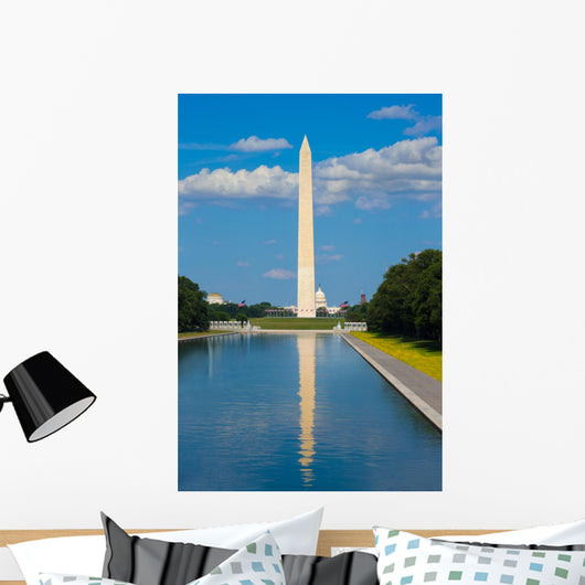 Washington Monument reflecting pool in USA Wall Decal