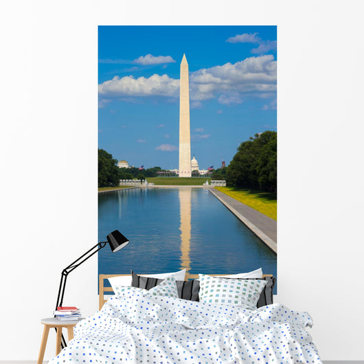 Washington Monument reflecting pool in USA Wall Decal