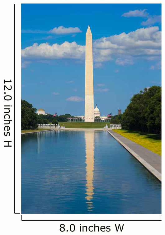 Washington Monument reflecting pool in USA Wall Decal
