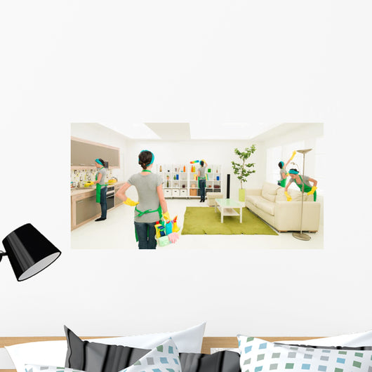 spring cleaning Wall Mural