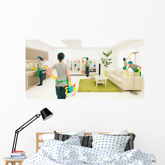 spring cleaning Wall Mural