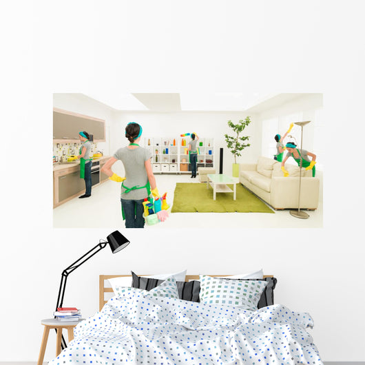 spring cleaning Wall Mural