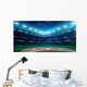 Professional baseball grand arena in night Wall Mural