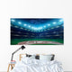 Professional baseball grand arena in night Wall Mural