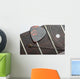 Guitar frets with string and mediator Wall Mural