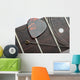 Guitar frets with string and mediator Wall Mural