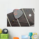 Guitar frets with string and mediator Wall Mural