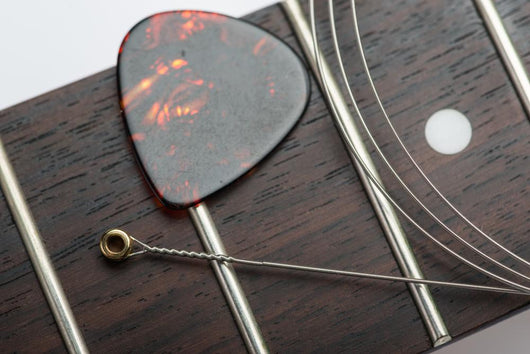 Guitar Frets With String And Mediator Wall Decal