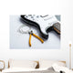 Electric guitar with yellow nippers and strings Wall Mural