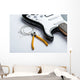 Electric guitar with yellow nippers and strings Wall Mural