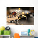 Guitar frets with mediator, strings and lights Wall Mural