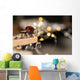 Guitar frets with mediator, strings and lights Wall Mural