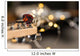Guitar frets with mediator, strings and lights Wall Mural